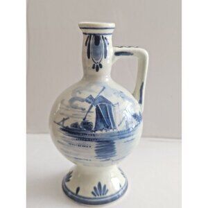 Vintage Amsterdam Holland Miniature  Pitcher  Hand-Painted by P. Moppe 5"
